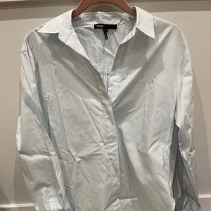 Maje button down light blue size 2